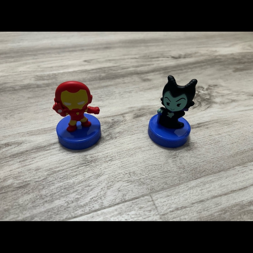 Disney Red and Black Action Figures